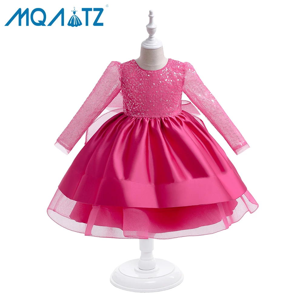 Kids Dresses for Girls Christmas Party Sequins Teen 10 12 14 Years Children wer Wedding Gown Princess Dress Girl Clothes