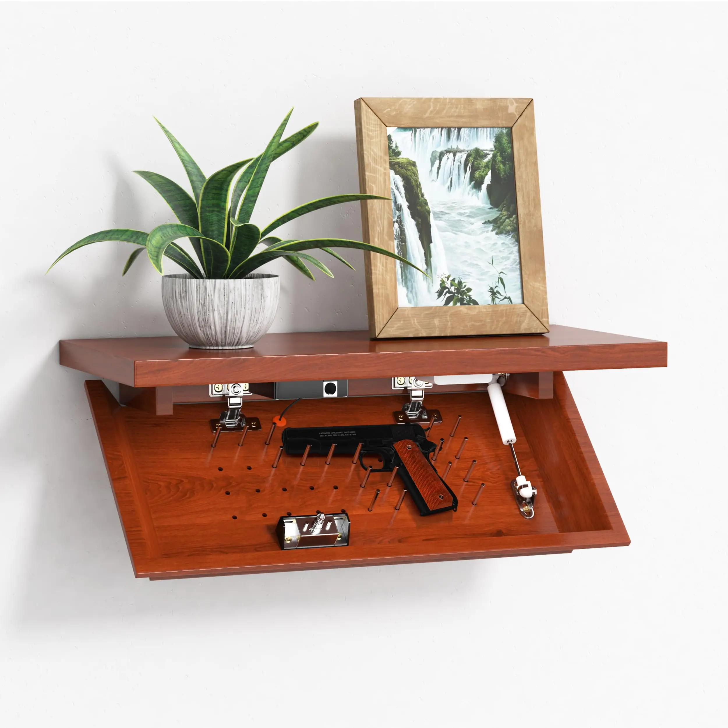 OEM Concealment Shelf Hidden Furniture Secret Compartment Trap Door Hidden Compartment Storage Wood Hidden Shelf