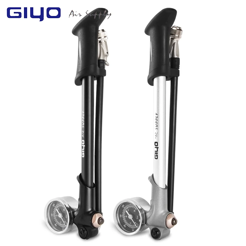 
GIYO Bicycle Pump 300psi High-pressure Bike Air Shock Pump For Fork/Rear Suspension Aluminum Alloy Cycling Bike Pump With Gauge 