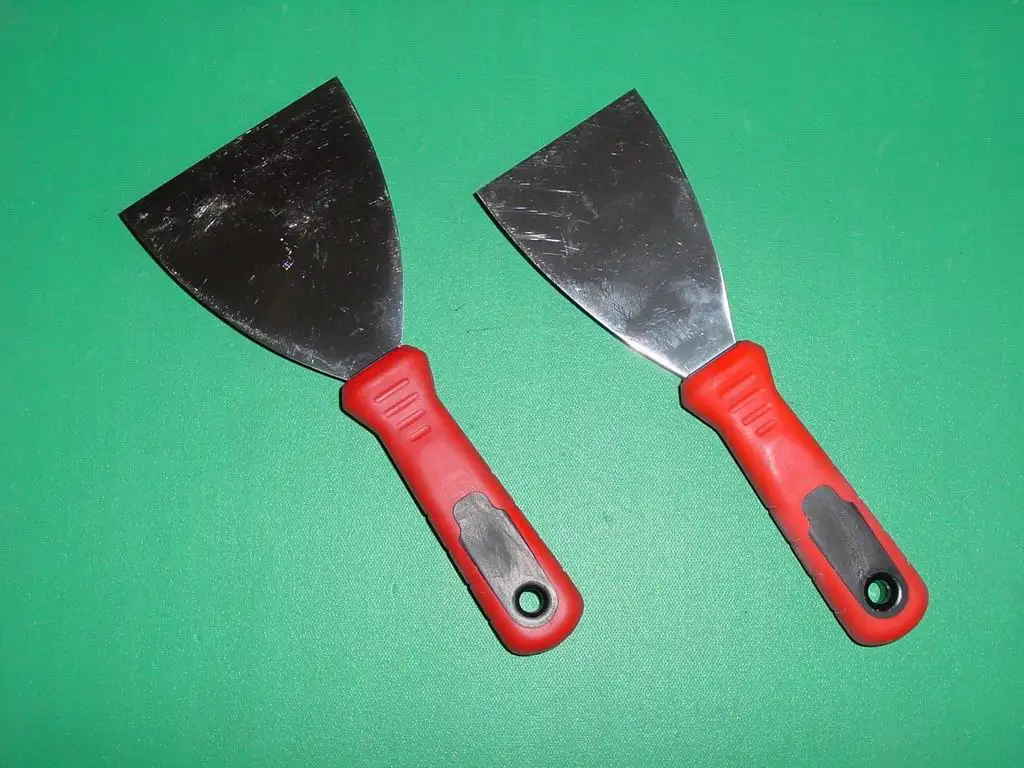 High Quality Paint Scraper Soft Grip Handle PP/TPR Stainless Steel blade Putty Knife