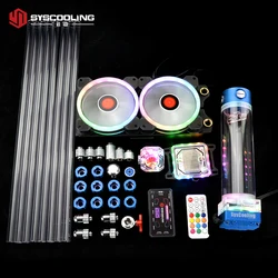 Syscooling PC water cooling kit for Intel CPU LGA 1151 2011 socket 240mm copper radiator RGB support