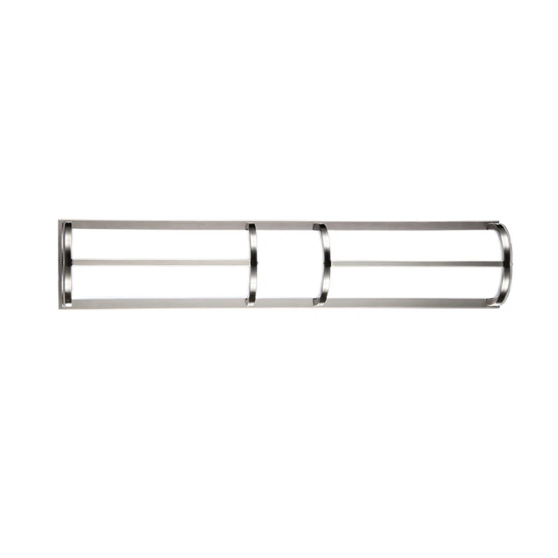 Modern Led Bathroom Lighting Hotel Room Wall Lamps Vanity Light With Frosted Acrylic With Brushed Nickel Finish