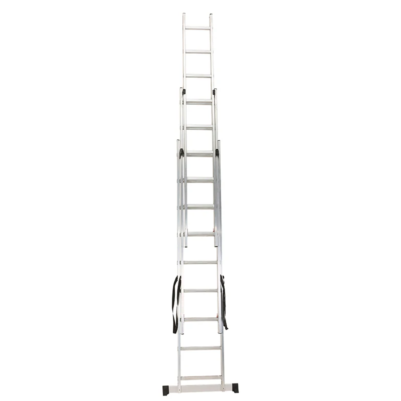 High Quality Aluminium Ladder Ce/en131 Certificate 225 Lbs 3x9 Section Extension Ladder