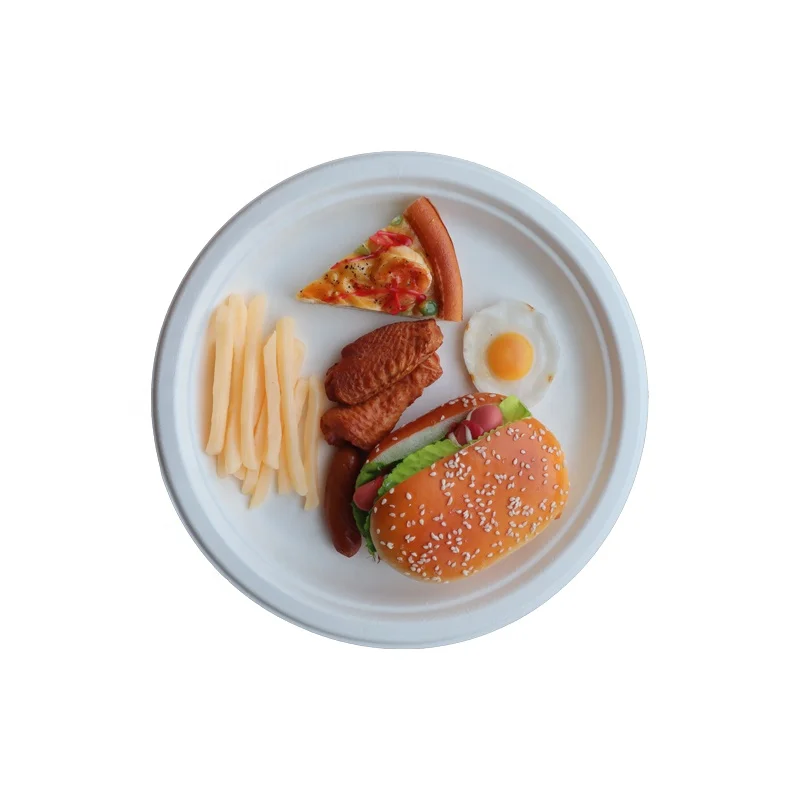 
Microwave And Oven Friendly Disposable Compostable Food Plates 