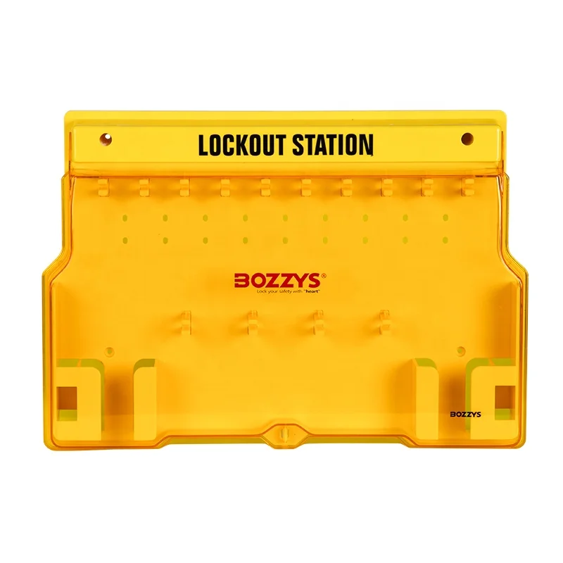 20pcs Safety Padlock PC Durable Lockout Station with transparent cover and 14 lock positions and  Used for Industrial lockout