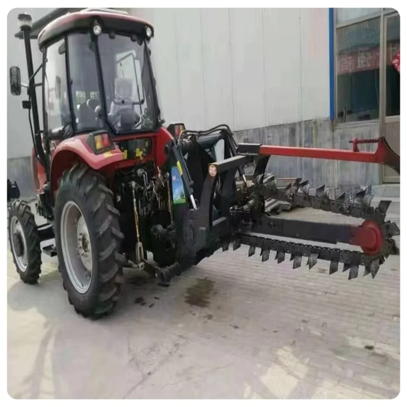 San Xian good quality tractor hydraulic chain trenching machine trenching machine agricultural tools