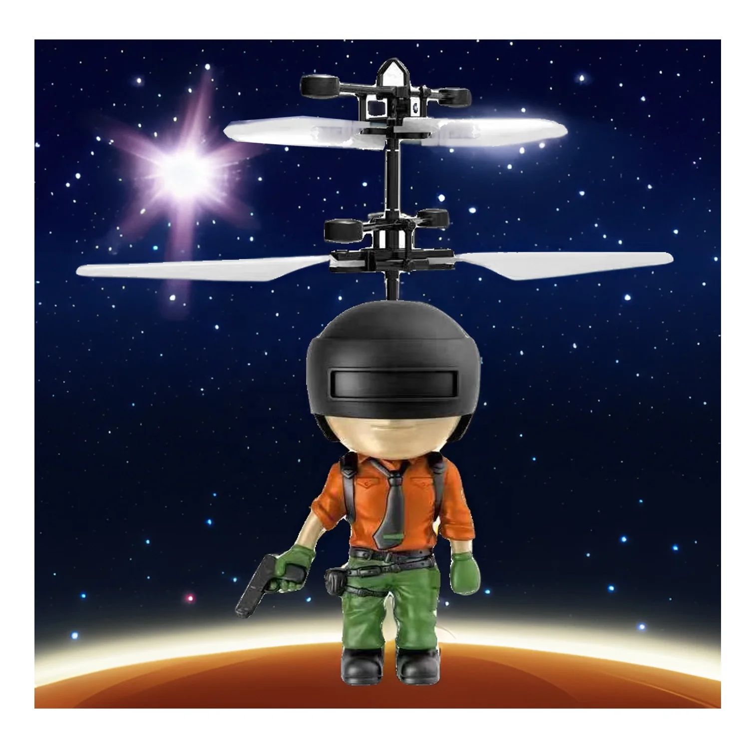 2024 KK New Hand Sensor Flying Doll Machine,Infrared Sensor Flying Aircraft,USB Rechargeable Gesture Flying Girl Helicopter Toys