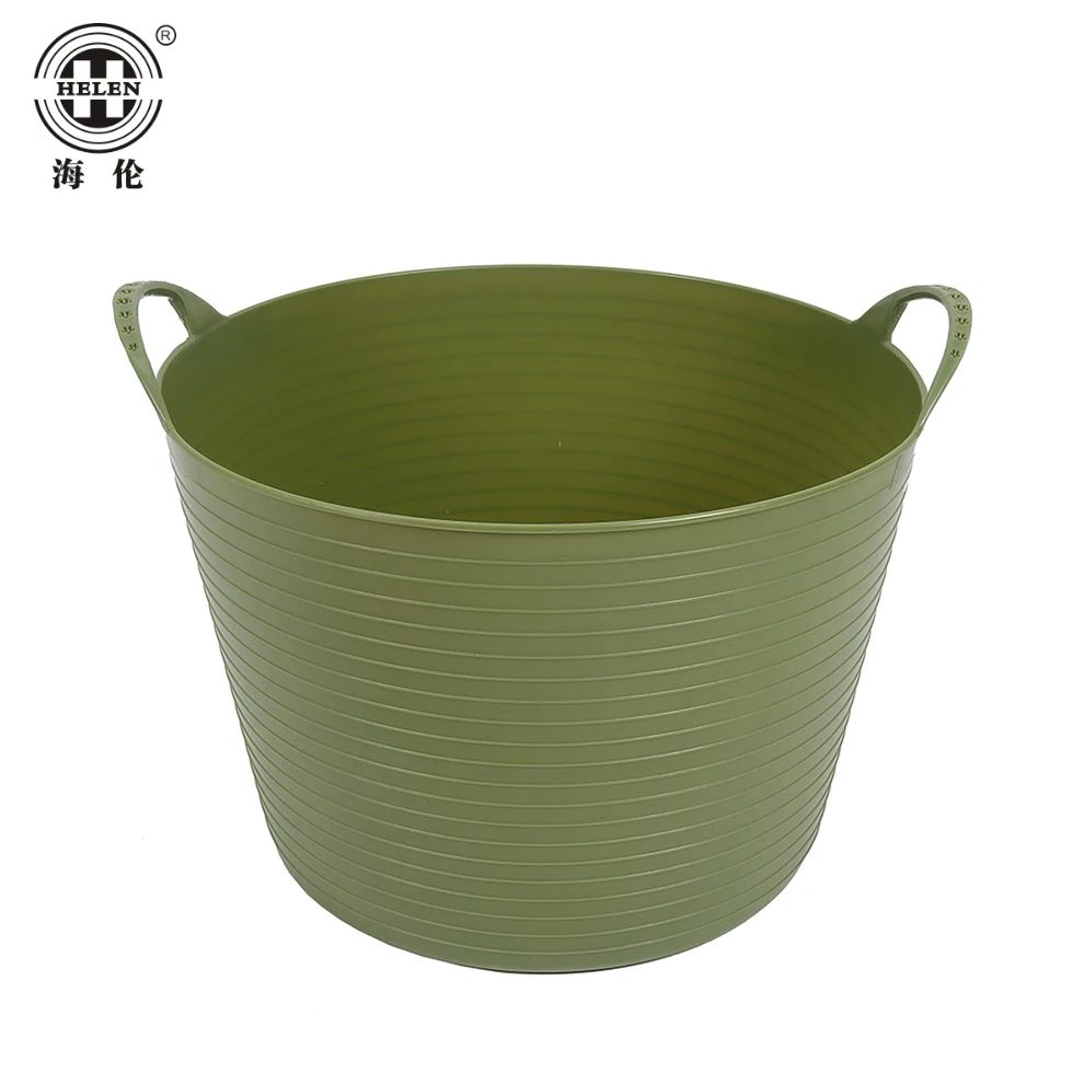 Hot Sell PE Flexible Tubs/Storage /Builders /Garden Bucket  with Two Handles 25 Litre Plastic Bucket