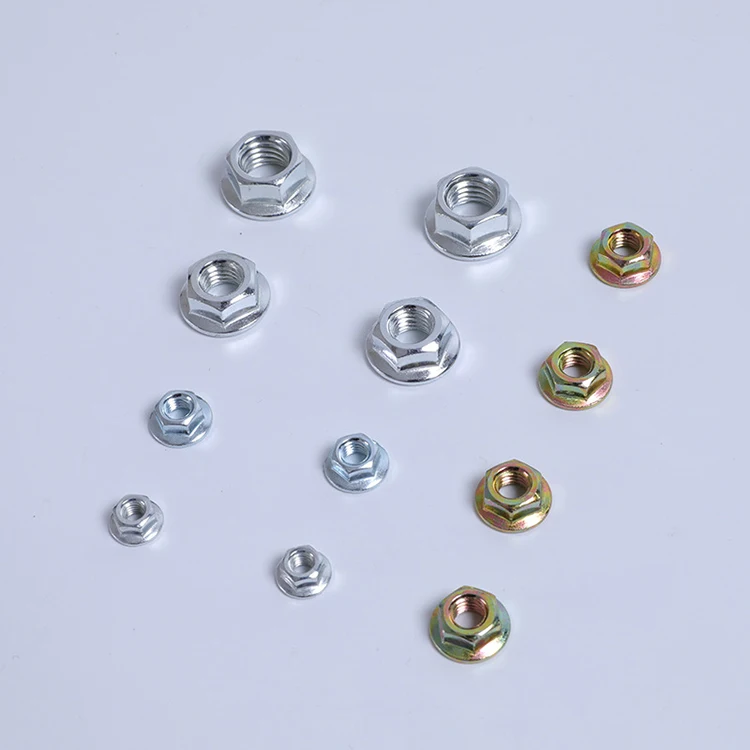 Hexagon Lock Nut With Flange Hex Self Locking Antiskid Hex Nut