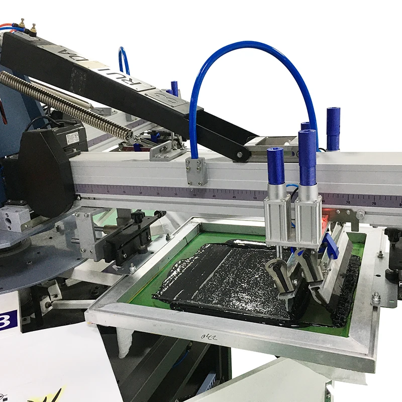 Screen Printing Machine Automatic T-Shirts Carousel Textile Qingdao Silk 3 Color 8 Station Screen Printer Multicolor 220v