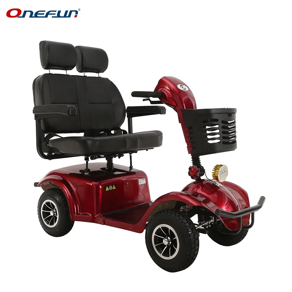 
large 2 seat foldable mobility scooter for elderly 
