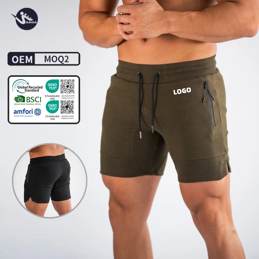 New Products Wholesale Custom 2 Layers Quick Dry Breathable Gym Running Bodybuilding Men Shorts
