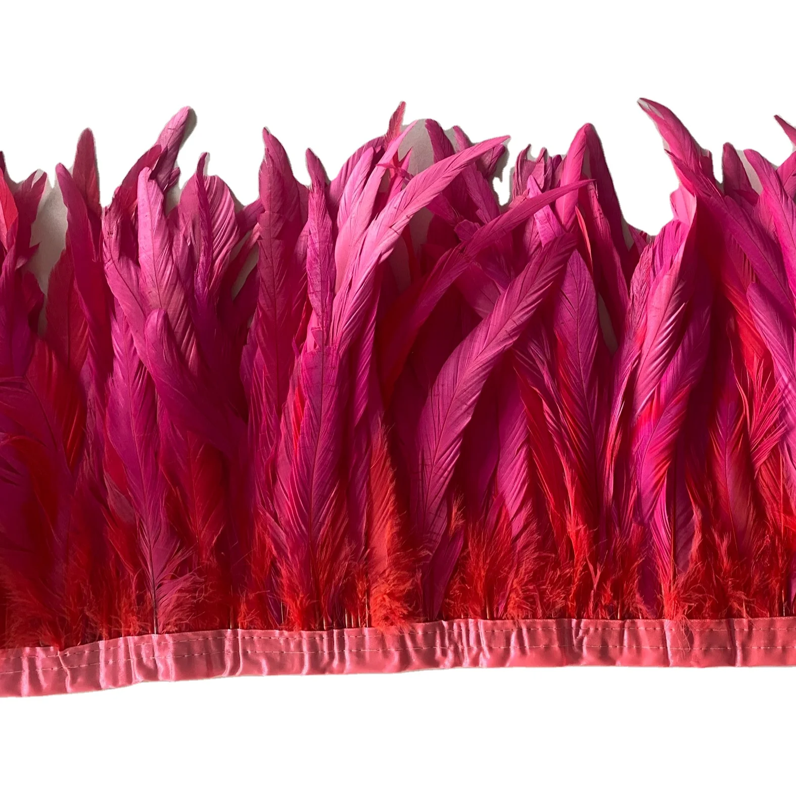 Крашеный полубронзовый чехол с хвостом выбеленное перо 10/12 дюймов зеленое пурпурное бахрома для рукоделия костюм