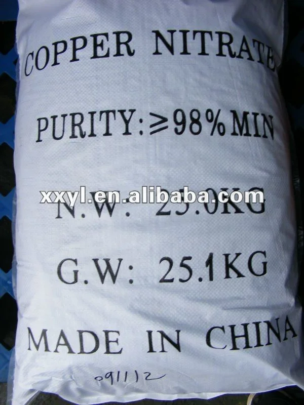 
99% Min AR Copper Nitrate 3H2O Cu(NO3)2.3H2O CAS#10031-43-3 