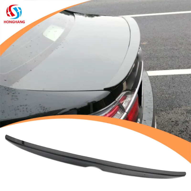 honghang Product Auto Accessories ABS Carbon Fiber Rear Ducktail Rear Lip Spoiler For Toyota Camry 2012-2017