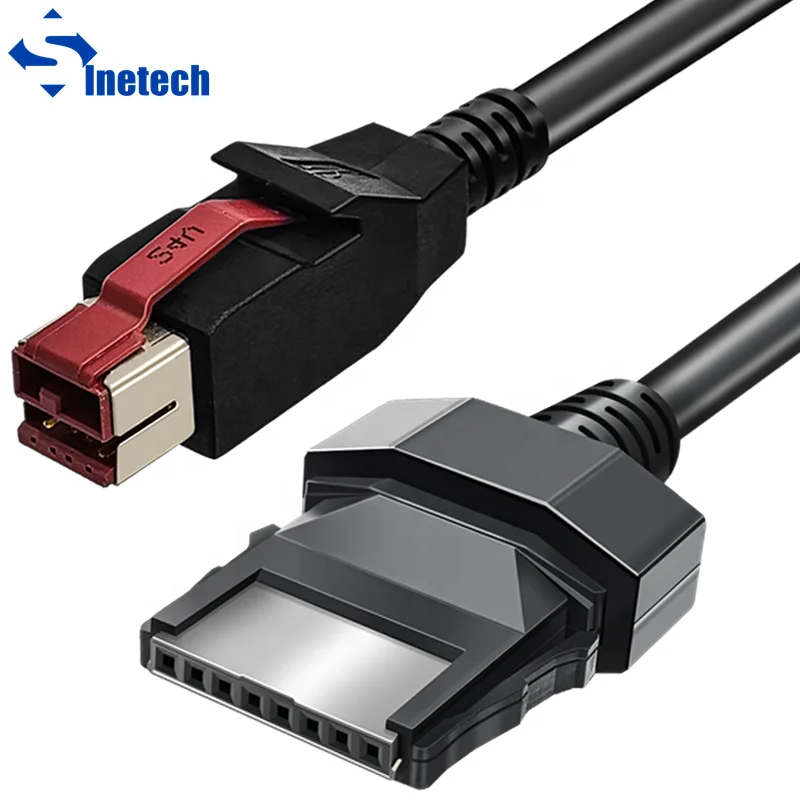 24V POWERED USB Cable to 8 Pin for scanners printer for pos system 40N4716 4610
