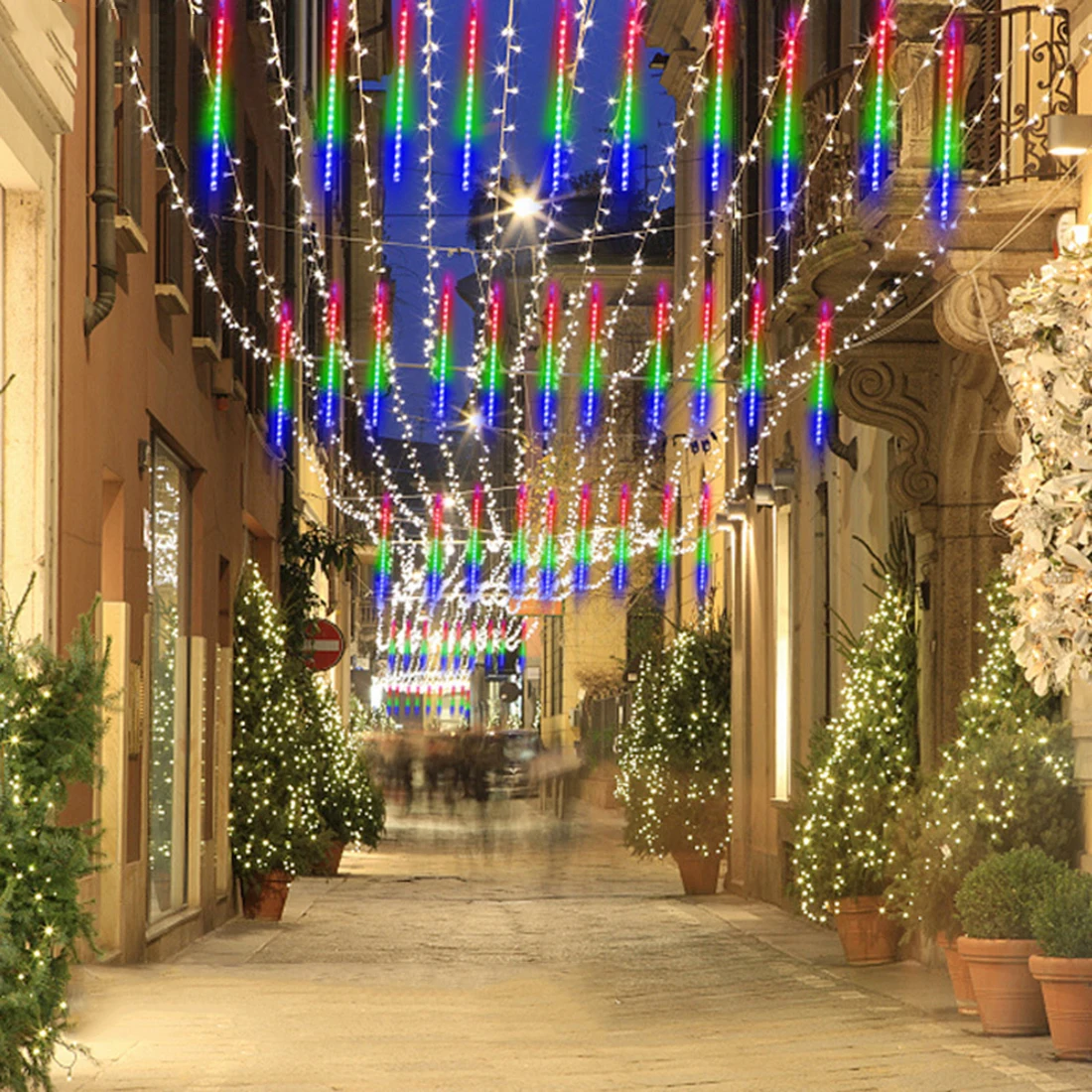 Halloween Decoration GUTSBOX Christmas Rain Lights Outdoor Christmas Lights For House Outdoor Tree Lights