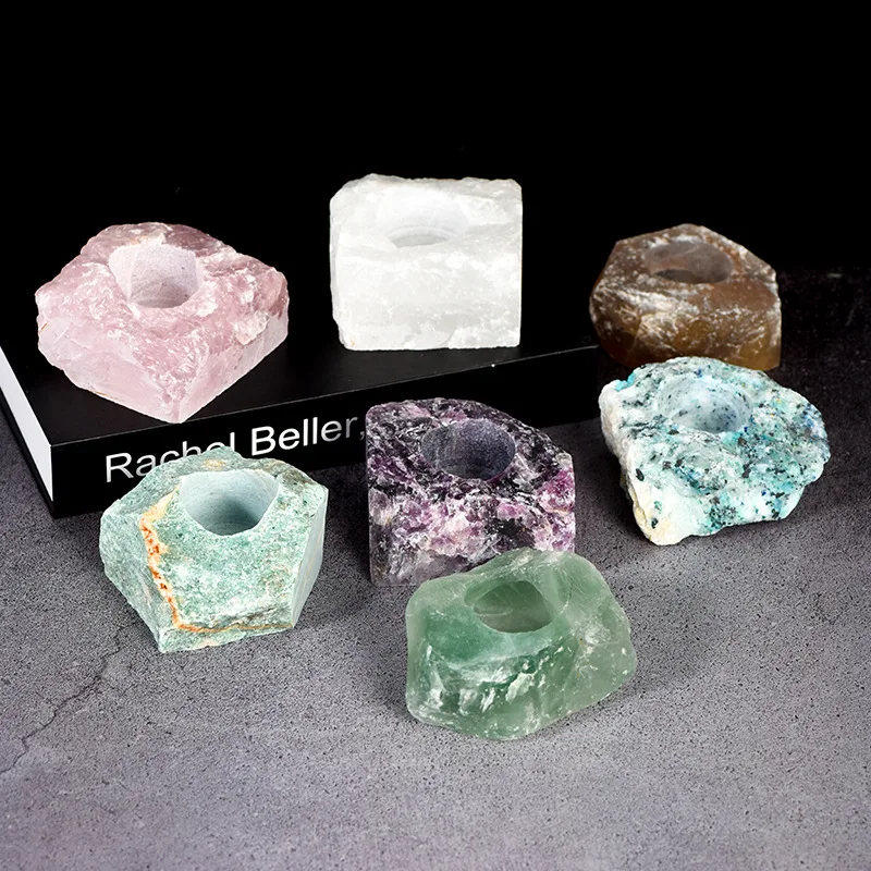 Natural Quartz Crystal chakra Meditation mineral Inserted Fragrant Spirit Powder raw Original rough Stone for home fengshui