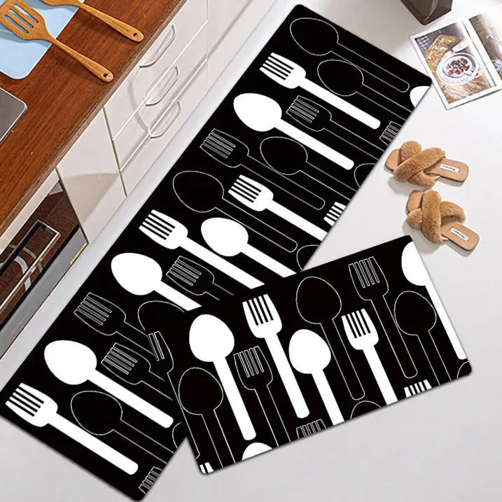 Non-slip Waterproof Mats And Rugs Kitchen Heavy Duty Pvc Cushioned Anti-fatigue Kitchen Rug For Home