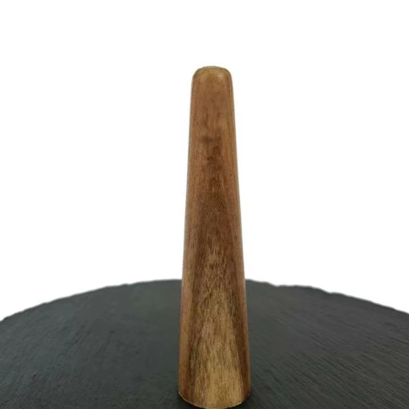 Top sellers 1 tier Natural Slate Cake Stand Round Shape &Serving Platter for Coffee Room