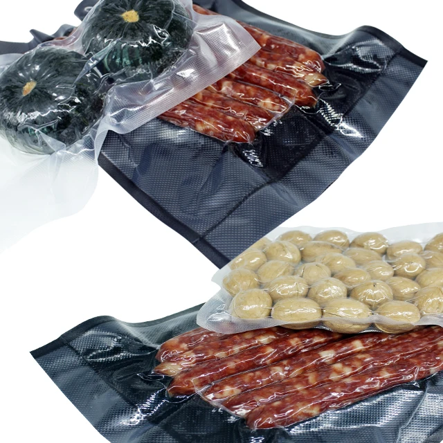 Embossed food saver vacuum sealer bags textured pouch safe freezer For Food Packaging