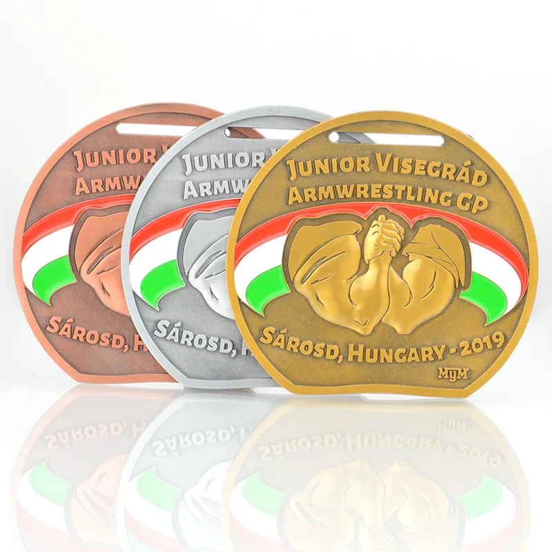 3D Zinc Alloy Medalla Taekwondo Karate Medals Sports Judo Medals Gold Silver Copper