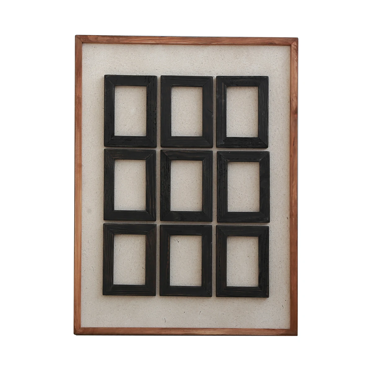 Artistic Design Wall Decor Square Painting Wooden Frame Picture for Interior Living Room Bedroom Home Wall Decoration