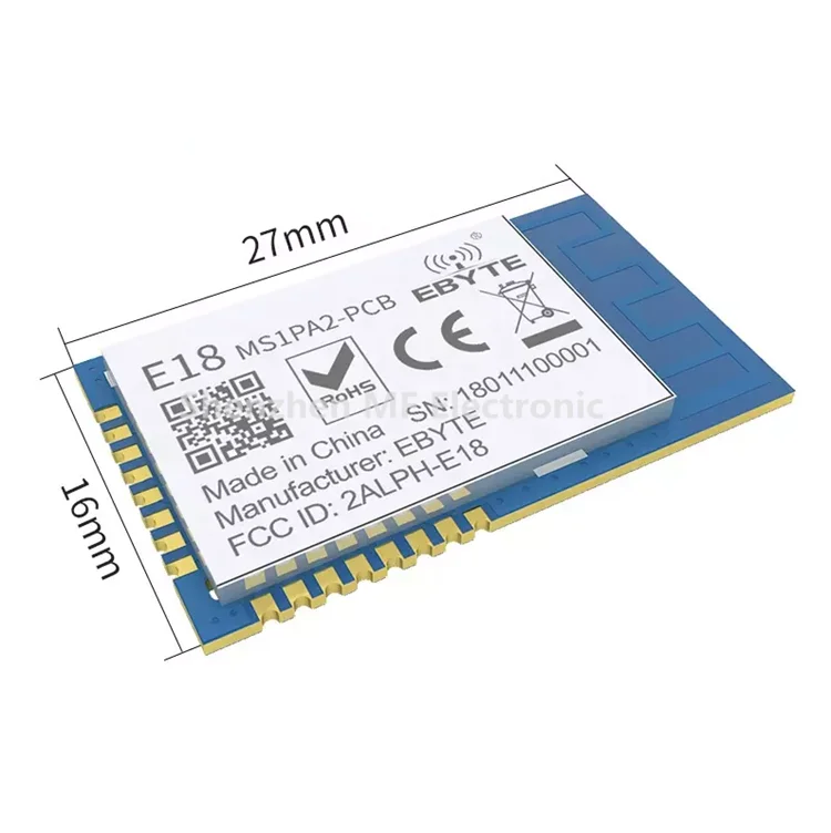 Fast Speed Zigbee Wireless Module CC2530 E18-MS1PA2-PCB 800m 20dBm SMD PCB Antenna For Smart Farm