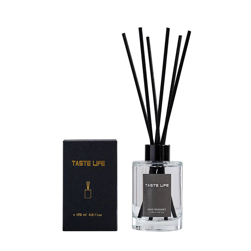 Home Hotel Office 120ml  Aroma Air Diffuser Luxury Reed Diffuser Air Freshener With Glass Bottle