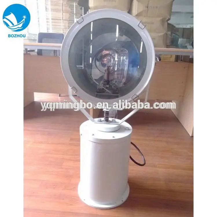 TG27A Stainless Steel Waterproof 1000w Marine Outdoor Searchlight Remote Control Rotating Halogen Search Light