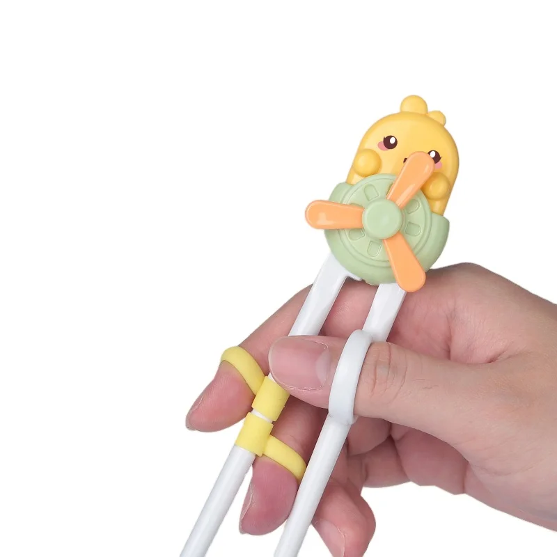 Korean Hot Sale High Quality Children  baby Tableware  silicone Kids cartoon Training Chopsticks