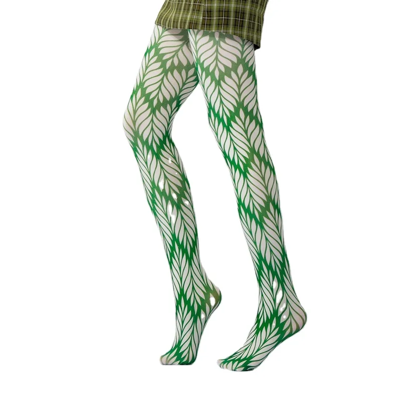 Wholesale Custom Tights Manufacturers Custom Sexy Print Leg Tights Fashion Designer Tights Pantyhose For Women