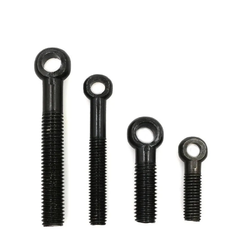 fastener DIN444 galvanized long hook forged lifting round ring m2 m4 m12 stainless steel screw eye bolt and nut