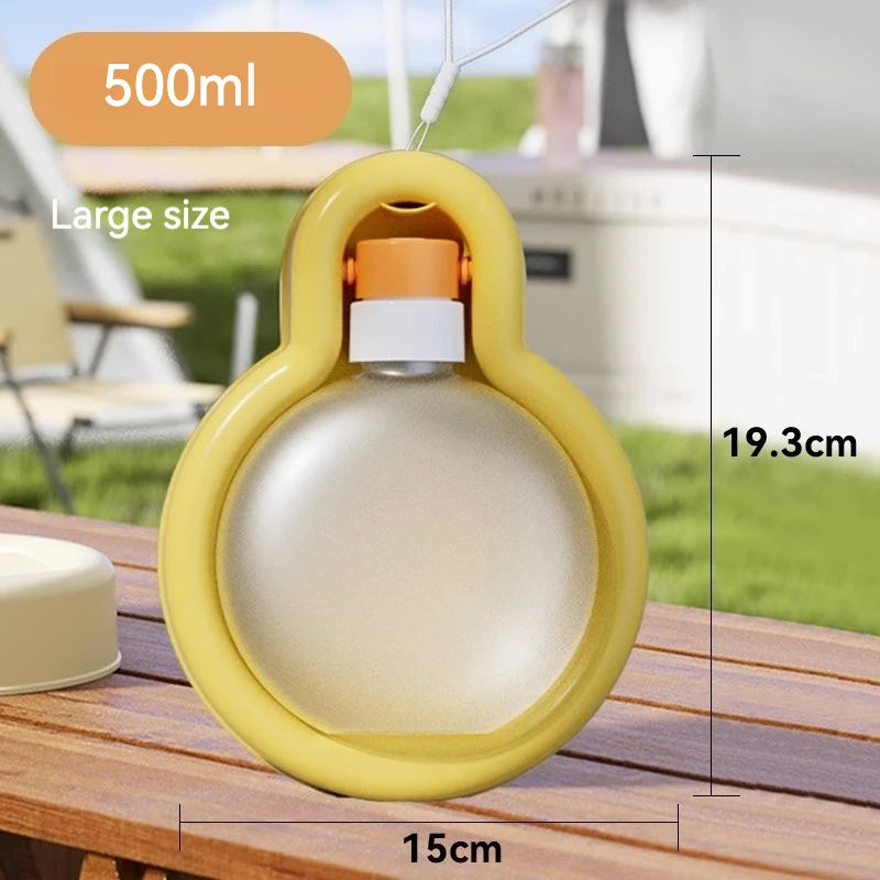 Pet Outdoor Drinking Bowl Portable  Polypropylene Resin Collapsible Water Bottle for Dogs