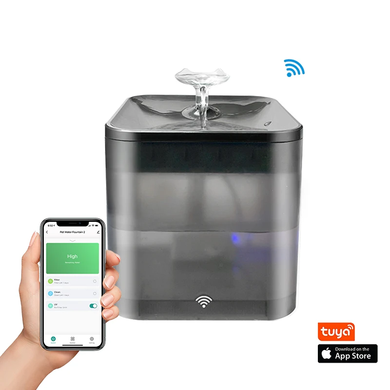 Wi-Fi автоматический питьевой фонтанчик для домашних животных, USB, кошек, Диспенсер воды, автоматический питьевой фонтан