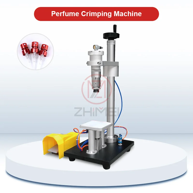 PERFUME CRIMPING  PERFUME SEALING MACHINE CAPPING MACHINERY ALUMINUM WITH HIGH SPEED