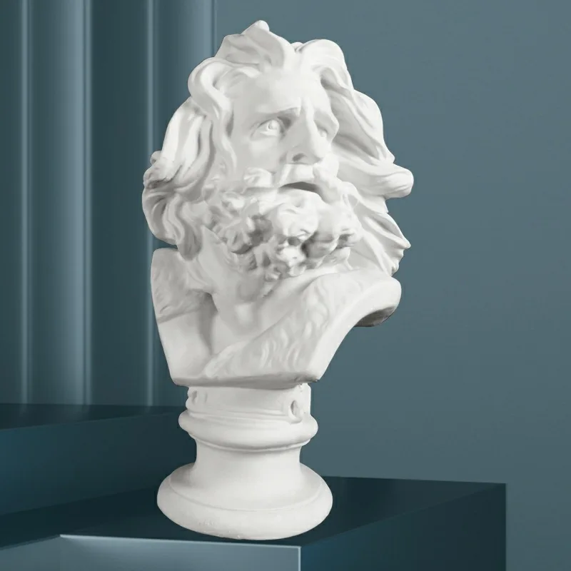 Home decoration item Handmade art Resinous gypsum plaster Marseilles sculpture greek statue