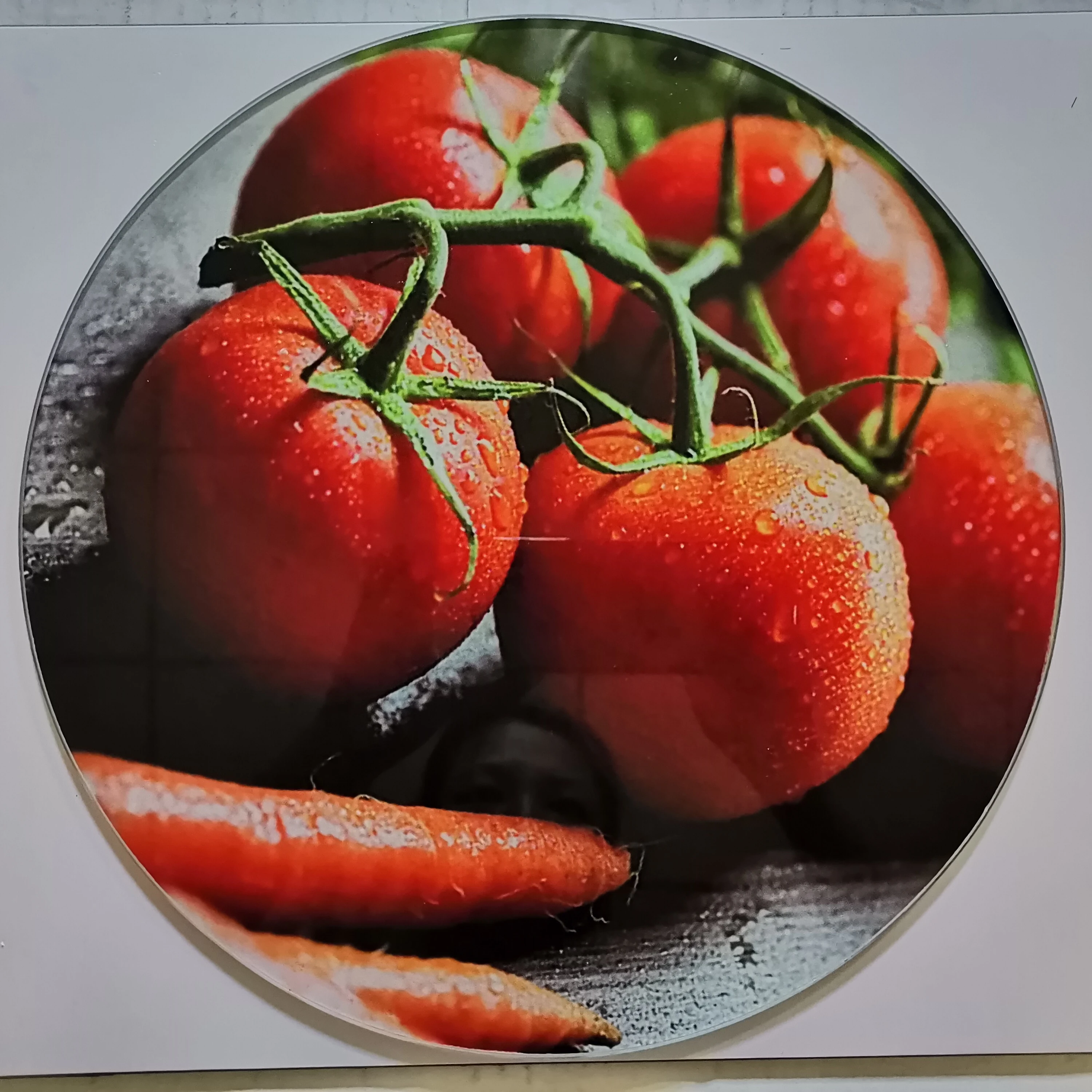 Kitchen Accessories round Sublimation Blank Heat Press Print Tempered Glass Cutting Board