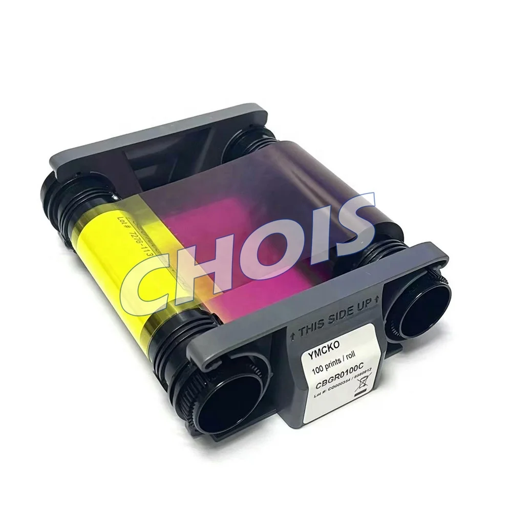 Original Evolis CBGR0100C YMCKO Ribbon for Badgy100 & Badgy200 Card Printer