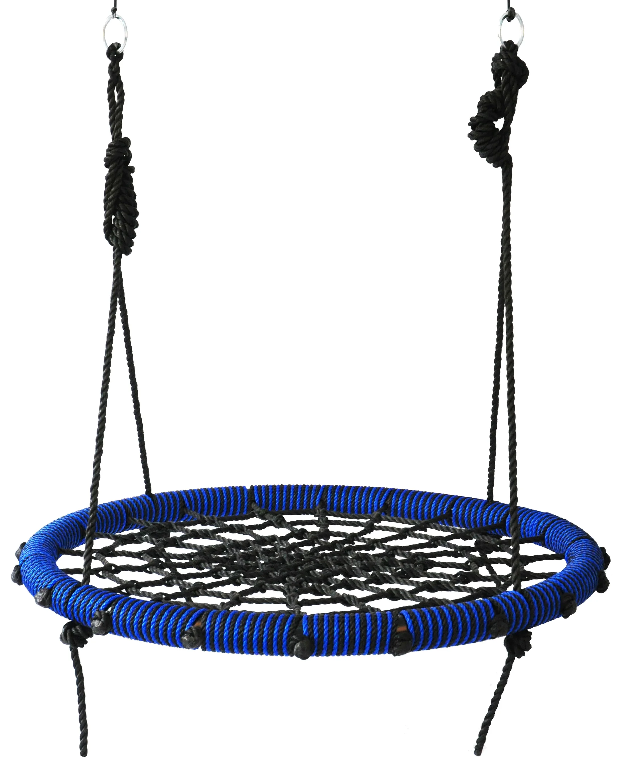 Custom Sales Kids Outdoor Portable Circular Hanging Garden Round Nest Swing Saucer Tree Net Swing