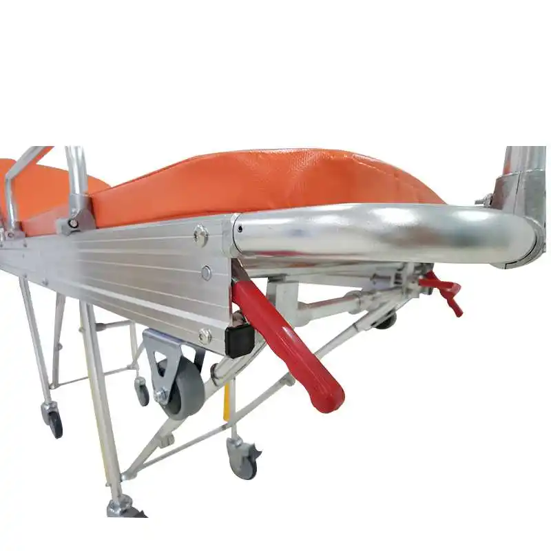 JQ-A1-4 Foldable Ambulance Transport Rescue Facility Wheelchair Bed Chair Stretcher