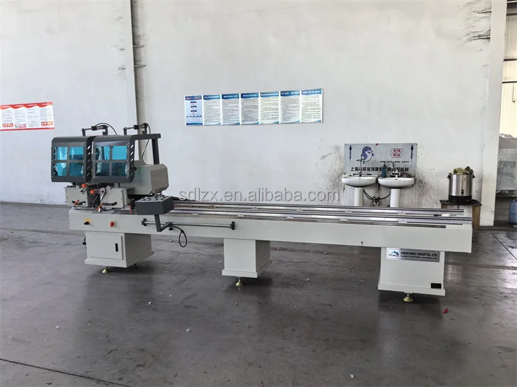 2024 new design upvc double head cutting saw window and door making machine pvc windows machines