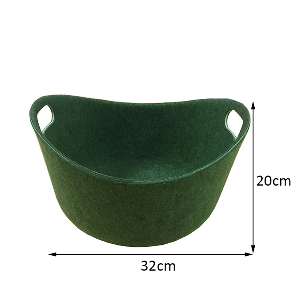 Factory Manufacturer Storage Box Industrial Laundry Storage Baskets Recycled Pet Felt Storage Boxes For Home Organizer