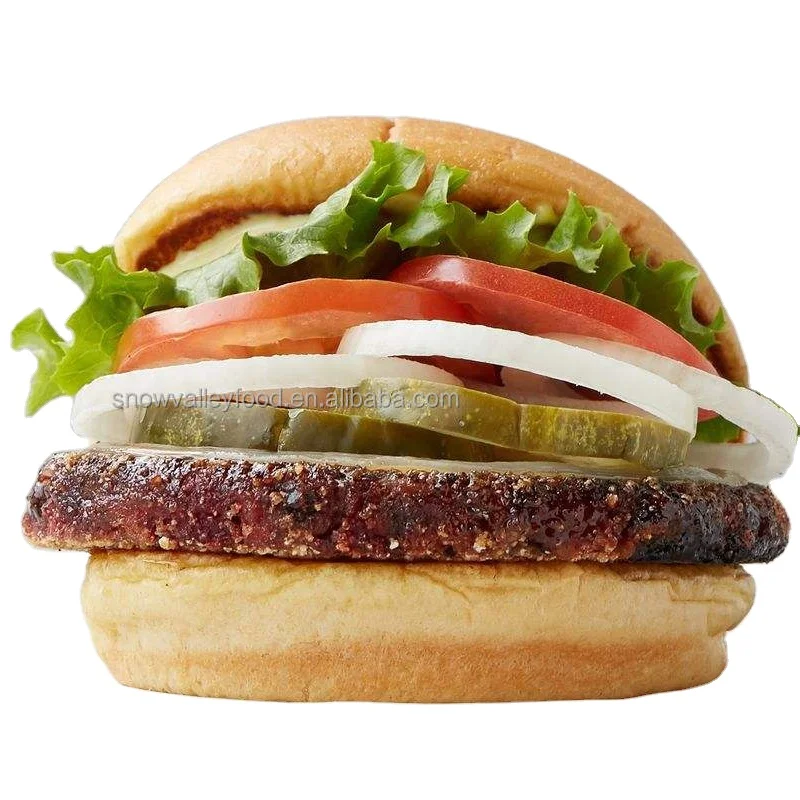 dairy free and certified Vegan Plant-Based Certified Patties Substitute  for burger Wholesome Provisions 110g (Plain, 10-Pack)