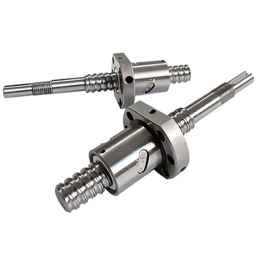 Rotary Ball Screw SFK1004-60mm SFK1202-100mm Double Nut Ball Screw SFK0802-60mm SFK0801-60mm Ball Screw Manufacturing