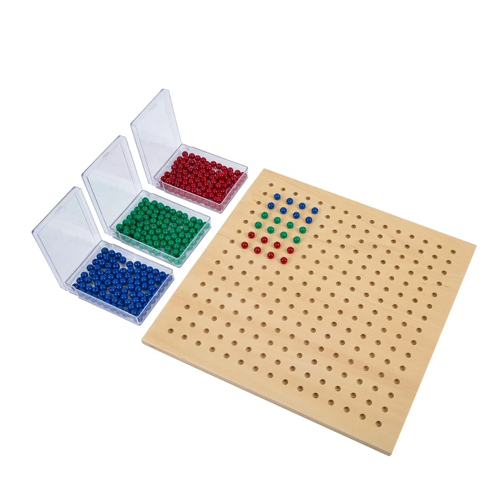 2020 Leader Joy beech wood montessori mathmatic material set small square root board