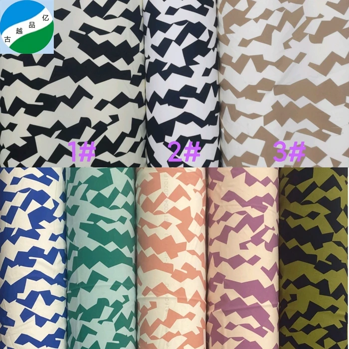 China textile woven spandex 4 way stretch print fabric stock lot quality wholesale for clothing