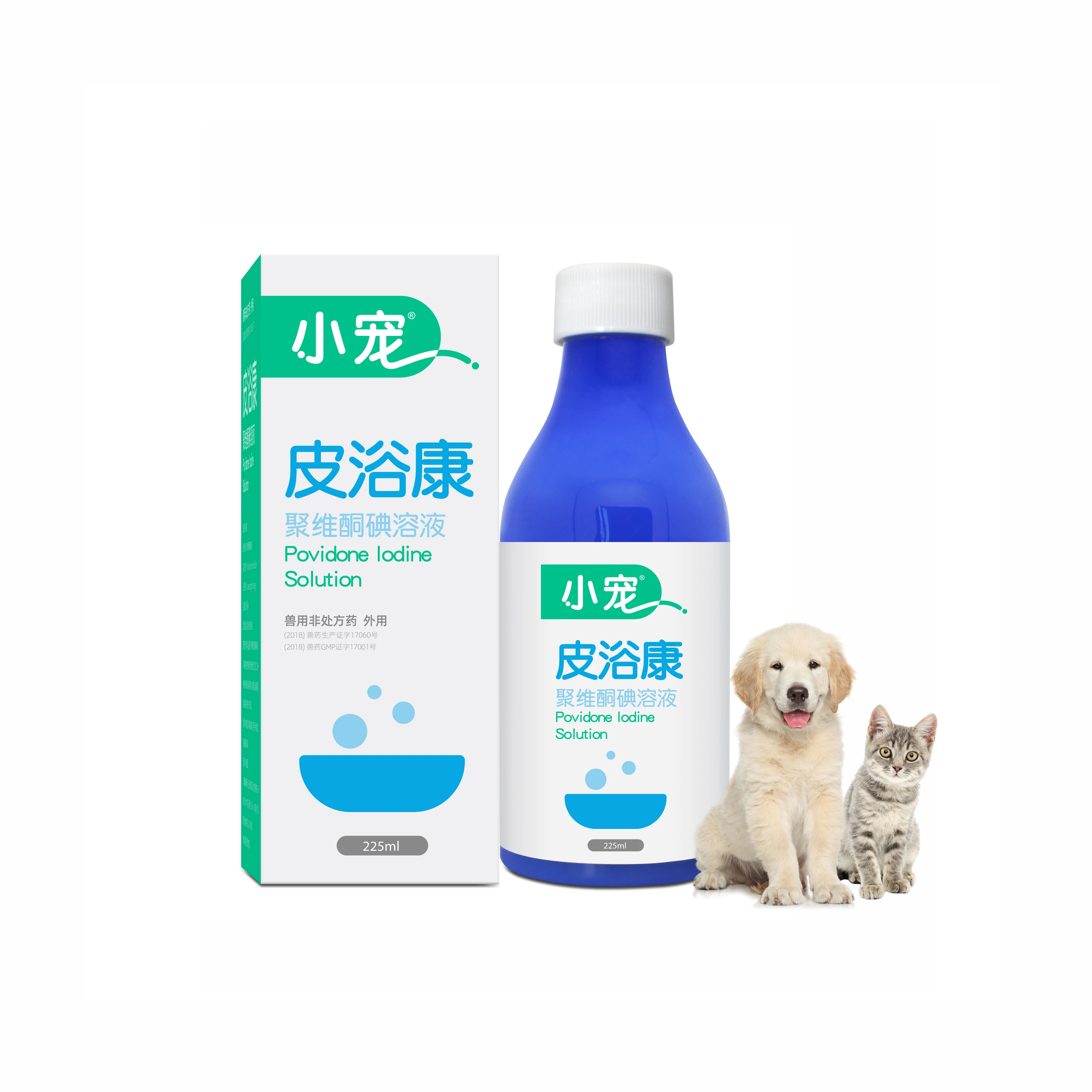 
Dogs Cats Pet Skin Care Medicated Bath Povidone Iodine Solution for Eczema, Bacterial or Fungal infection 