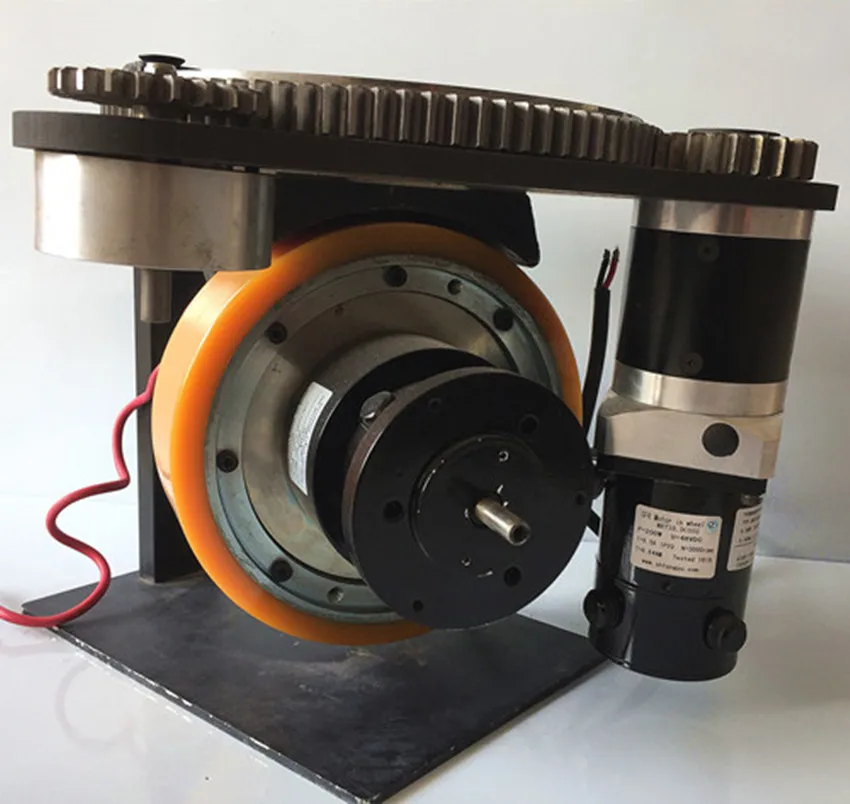 Plutools 1500W 24V/48V Efficient Steering Forklift Accessories Logistics Load AC Motor AGV Driving Wheel Automated