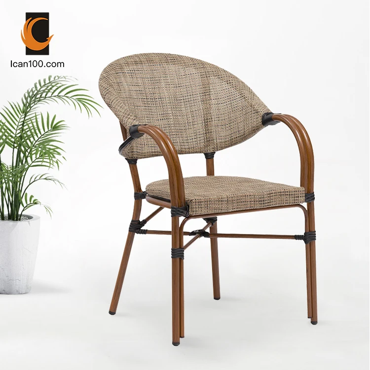 2021 Hot Sale French Outdoor Chaises Restaurant Design Dining Cafe Chairs Restaurant Chair